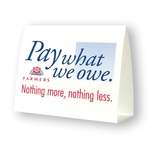 Business Banners, Mats & Signs - Table Tent - 7"H x 10"W