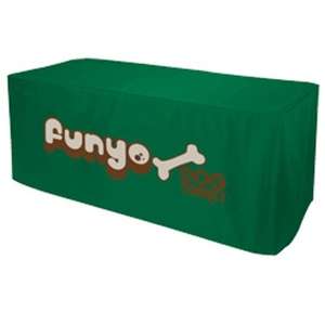8ft. Decobrite Nylon Table Cover 3-Sided (Full-Color Thermal Imprint)