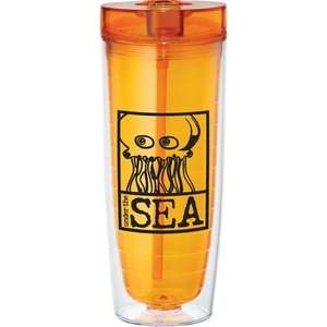 Hot and Cold Flip N Sip Vortex Tumbler Orange