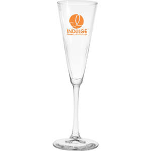 Custom Promotional 6.5 oz. Vine Trumpet Flute Champagne Glass