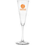 Customized Glass & Stemware - 6.5 oz. Vine Trumpet Flute Champagne Glass