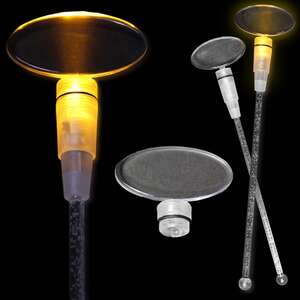 Custom Promotional 8" Light-Up Cocktail Stirrers - Amber Oval