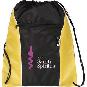 Funnel Drawstring Cinch Backpack Yellow