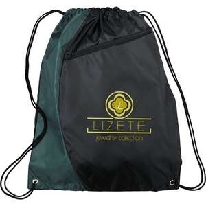 Sonar Drawstring Cinch Backpack Green, Hunter