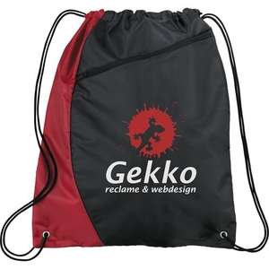 Sonar Drawstring Cinch Backpack Maroon