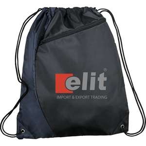 Sonar Drawstring Cinch Backpack Blue, Navy