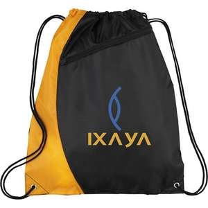 Sonar Drawstring Cinch Backpack Orange