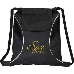 Bumblebee Drawstring Cinch Backpack Black