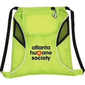 Bumblebee Drawstring Cinch Backpack Green, Lime