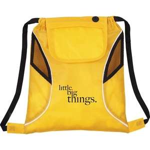 Bumblebee Drawstring Cinch Backpack Orange