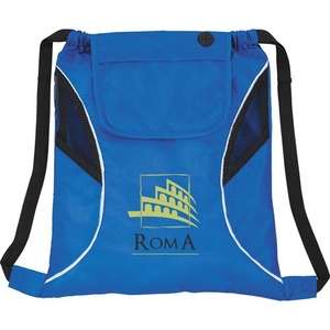 Bumblebee Drawstring Cinch Backpack Blue, Royal