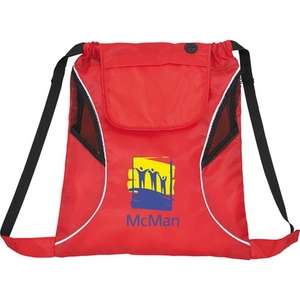 Bumblebee Drawstring Cinch Backpack Red