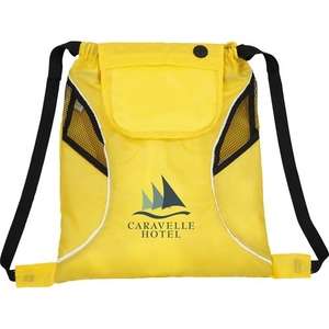 Bumblebee Drawstring Cinch Backpack Yellow