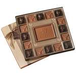 Promotional Chocolate - Custom Chocolate Squares Gift Box - 16 pc