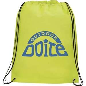 Large Champion Drawstring Cinch Backpack Green, Lime