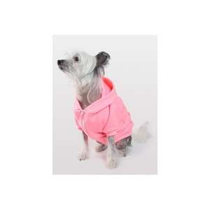 American Apparel Flex Fleece Dog Zip Hoody Pink, Neon Heather