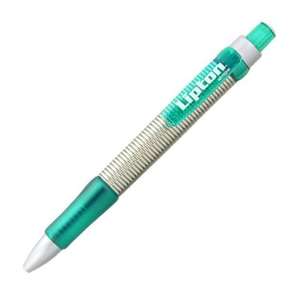Spring Pen with Ruberized Grip 
