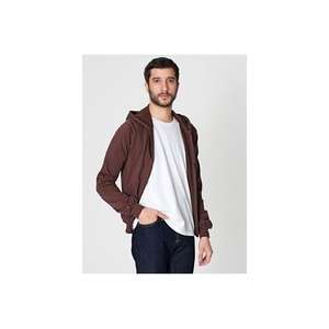 American Apparel California Fleece Full Zip Hoody - Dark/Colors Brown