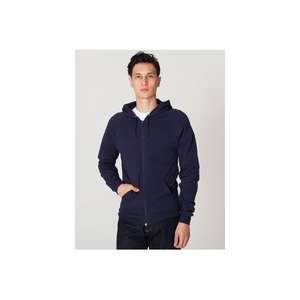American Apparel California Fleece Full Zip Hoody - Dark/Colors Blue, Navy