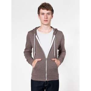 Custom Promotional American Apparel Unisex Tri-Blend Terry Zip Hoody - Dark/All