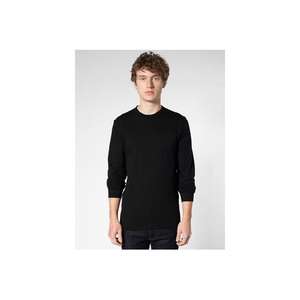 American Apparel Unisex Fine Jersey Long Sleeve T-Shirt - Dark/Color Black