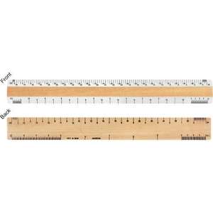 Custom Promotional 12" Architectural Double Bevel Ruler