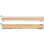 Customized Promotional Products - 12" Architectural Double Bevel Ruler
