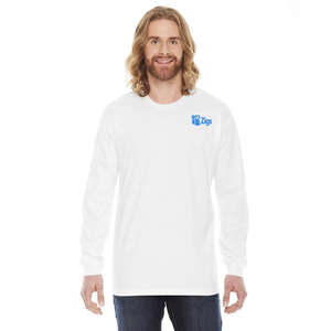 Custom Promotional American Apparel Unisex Fine Jersey Long Sleeve T-Shirt - White/Neutral