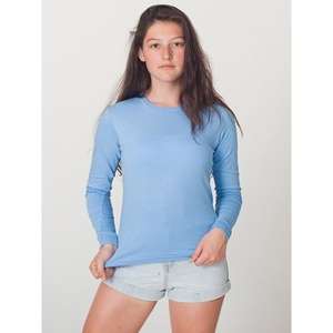 Custom Promotional American Apparel Women's Fine Jersey Long Sleeve T-Shirt