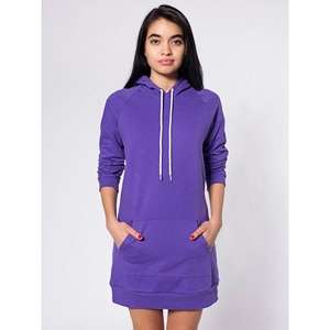 Custom Promotional American Apparel Women's California Fleece Raglan Hoody Dress - Dark/Colors