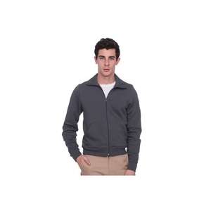 American Apparel Unisex California Fleece Zip Jogger - Dark/Colors Gray, Asphalt