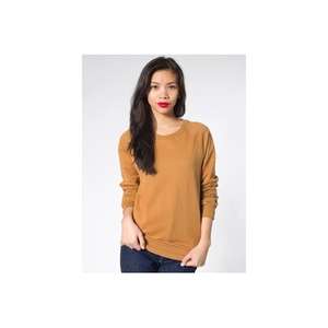 American Apparel California Fleece Raglan Pullover - Dark/Colors Camel