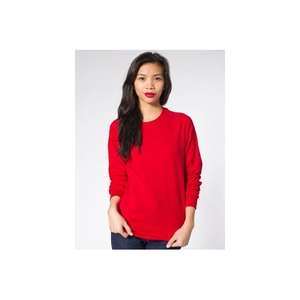 American Apparel California Fleece Raglan Pullover - Dark/Colors Red