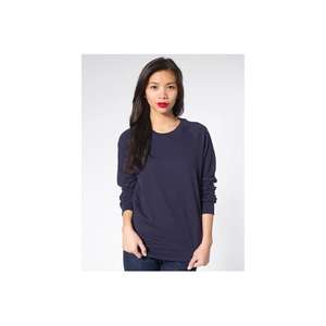 American Apparel California Fleece Raglan Pullover - Dark/Colors Blue, Navy
