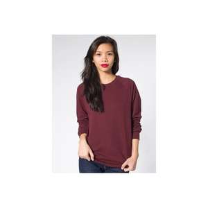 American Apparel California Fleece Raglan Pullover - Dark/Colors Truffle