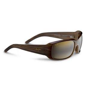 Maui Jim Blue Water Sunglasses Brown, Dark Stripe/HCL Bronze Lens