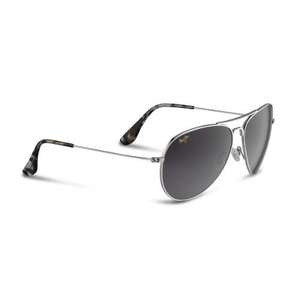 Maui Jim Mavericks Maui Gradient Sunglasses Silver/Neutral Gray Lens