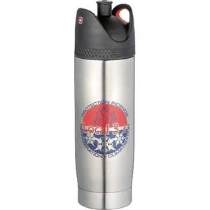 Custom Promotional Wenger Double Wall Stainless Steel Bottle - 20 oz.