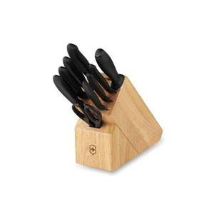 Custom Promotional Victorinox Swiss Army 10-Piece Knife Block Set