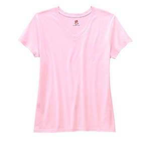 Hanes Ladies' 4.5 oz. Rungspun Cotton nano-T V-Neck T-Shirt - Dark/All 