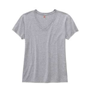 Hanes Ladies' 4.5 oz. Rungspun Cotton nano-T V-Neck T-Shirt - Dark/All 