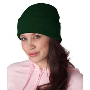 UltraClub Knit Beanie with Cuff Green, Forest