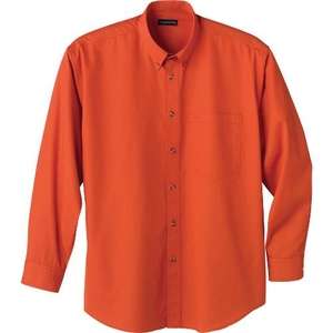 Trimark Capulin Long Sleeve Dress Shirt - Men's Orange, Spark