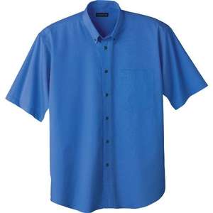 Trimark Matson Short Sleeve Dress Shirt - Men's Blue