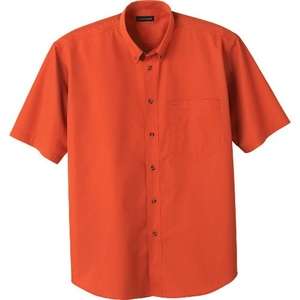 Trimark Matson Short Sleeve Dress Shirt - Men's Orange, Spark