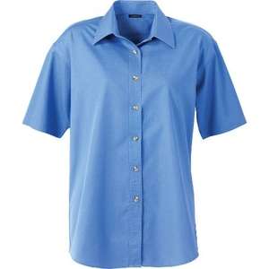 Trimark Matson Short Sleeve Dress Shirt - Women's Blue