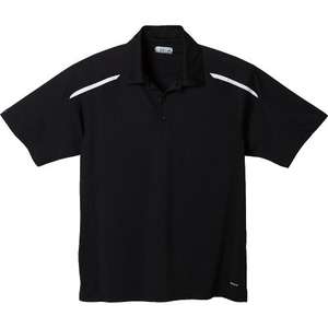 Trimark Nyos Short Sleeve Polo Shirt - Men's Black/White
