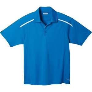 Trimark Nyos Short Sleeve Polo Shirt - Men's Blue, Olympic/White