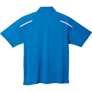 Trimark Nyos Short Sleeve Polo Shirt - Men's Blue, Olympic/White