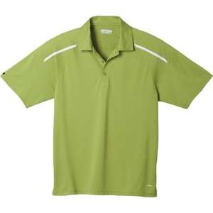 Trimark Nyos Short Sleeve Polo Shirt - Men's Green, Citron Dark/White